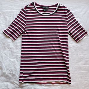 striped ribbed forever 21 tee